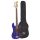 BD2/EB SX Standard Series P-style electric bass guitar, electric blue, with gig bag