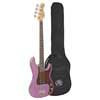 BD2/MPP SX Standard Series P-style electric bass guitar, midnight purple, with gig bag