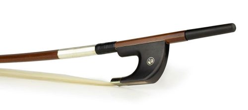 BDG-25/44 ELS  german d. bass bow, 4/4, brazilwood, octagonal stick, ebony frog, parisian eye, fully nickel mounte