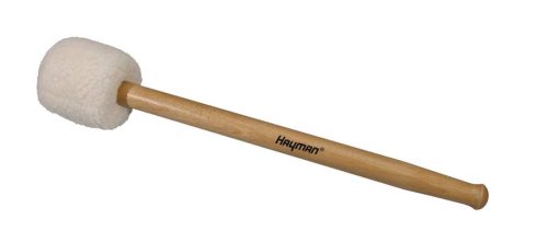 BDM-12 Hayman  bass drum mallet, 415 mm. maple handle, 85 mm. soft wood core wool head