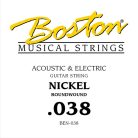 BEN-038 Boston  038 string, nickel roundwound