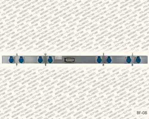 BF-08 Proel  lighting bar with wiring, 150x8x4cm, for 8 lights with harting cn-10-psp and 8 sdc-840