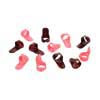 BFP-M/12 Boston  finger picks, celluloid, 12 pcs in mixed colors, medium