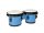 BG-402-BU Hayman  bongo, hardwood, 6,8"+7,8", rawhide skins, black hardware, blue