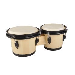   BG-402-NT Hayman  bongo, hardwood, 6,8"+7,8", rawhide skins, chrome hardware, natural light & dark