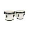 BG-402-WH Hayman  bongo, hardwood, 6,8"+7,8", rawhide skins, black hardware, white