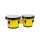 BG-402-YE Hayman  bongo, hardwood, 6,8"+7,8", rawhide skins, black hardware, yellow