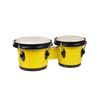 BG-402-YE Hayman  bongo, hardwood, 6,8"+7,8", rawhide skins, black hardware, yellow