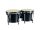 BG-405-BK Hayman  bongo, hardwood, 6,85"+7,95", rawhide skins, black hardware, black