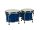 BG-405-BU Hayman  bongo, hardwood, 6,85"+7,95", rawhide skins, black hardware, blue