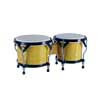 Hayman BG-405-NT Bongos aus Hartholz – 6,85″ & 7,95″ Naturfinish, Naturrohhaut-Felle, schwarze Hardware