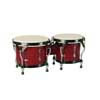 BG-405-RD Hayman  bongo, hardwood, 6,85"+7,95", rawhide skins, black hardware, red