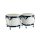 BG-405-WH Hayman  bongo, hardwood, 6,85"+7,95", rawhide skins, black hardware, white