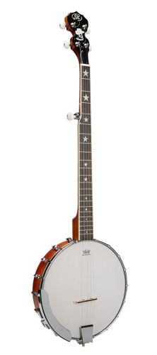 BJ305TK SX  5 string open back banjo, natural satin, with bag, strap, picks and tuner