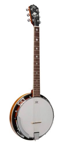 BJ406 SX  6 string banjo, natural satin, with bag