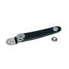 BLS-3FB85 Boston  bellows clip strap, leather, per pair, fixed size/with mounting plate, 8,5cm