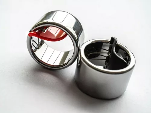 BMST50/S Black Mountain  slide ring, 50gr Tungsten steel with spring loaded grip clip SMALL 20mm