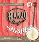 BN80ML Savarez  string set 5-string banjo, bluegrass, medium light, 010-012-013-020W-010