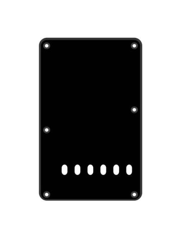 BP-113-B Boston  back plate, string spacing 11,2mm, 1 ply, standard Stallion, 86x138mm, black