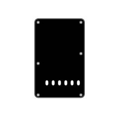   BP-313-B Boston  back plate, string spacing 11,2mm, 3 ply, standard Stallion, 86x138mm, black