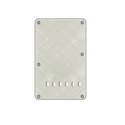   BP-413-PWW Boston  back plate, string spacing 11,2mm, 4 ply, standard Stallion, 86x138mm, pearl white webbing