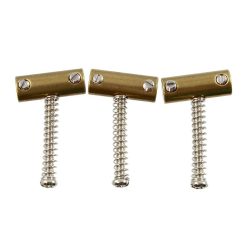 BP2328008 Allparts  tilted brass saddles, 3pcs