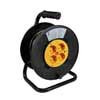 BPC-420-R Boston  power cable reel with 20 meters VDE cable 3x1,5m2, 4 sockets with circuit braker