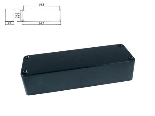 BPC-5-BKM Boston  pickup cover, 5-string no holes, mat black, 104,0x34,5x23,0mm