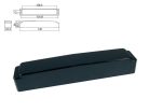 BPC-6-BKM Boston  pickup cover, 6-string no holes, mat black, 140,0x24,0x24,0mm