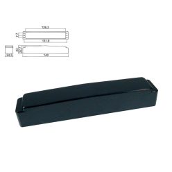   BPC-6-BKM Boston  pickup cover, 6-string no holes, mat black, 140,0x24,0x24,0mm