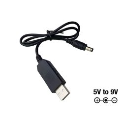   BPC-9V1A Boston  power converter from USB 5V to 9V - use a power bank to power your pedal board