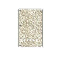   BPL413-PW Boston  back plate, string spacing 11,2mm, 4 ply, standard Stallion, 86x138mm, lefthanded, pearl white