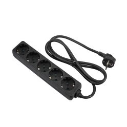   BPS-503-BK Boston  5 way power split, 3x1.5mm2, black, cable length 3 meter