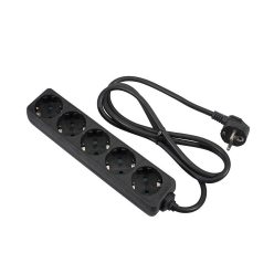   BPS-505-BK Boston  5 way power split, 3x1.5mm2, black, cable length 5 meter