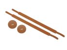 BR-3 Boston  cymbal straps, pair, leather, with ring, 20mm wide