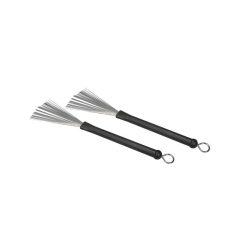  BRH-5-MT Hayman  brushes, rubber handle, pair, retractable, metal bristles