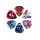 BRP6-088 Boston Rock Picks 6-piece pick kit, celluloid, 0.88mm