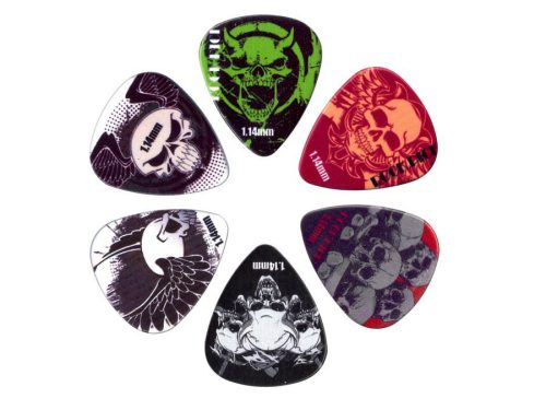 BRP6-114 Boston Rock Picks 6-piece pick kit, celluloid, 1.14mm