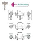 BS-TC1-AC Gotoh Master Relic Collection bridge for e-guitar, Teaser,  pitch 10,8mm, brass "In-tune" saddles, aged chrome