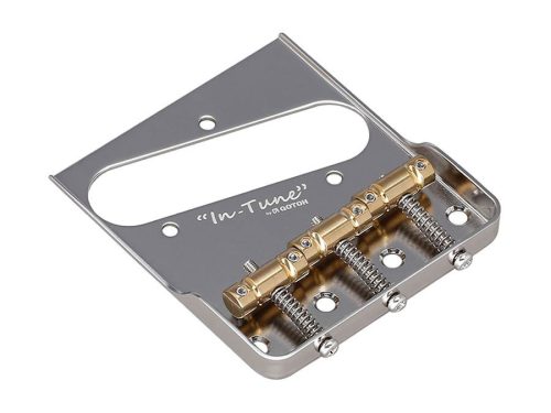 BS-TC1S Gotoh  bridge for e-guitar, Teaser, pitch 10,8mm, brass "In-tune" saddles, nickel