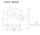 BS-TC1S Gotoh  bridge for e-guitar, Teaser, pitch 10,8mm, brass "In-tune" saddles, nickel