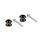 BSLB-10-BC Boston  straplock button with screws, 2 pcs, black chrome