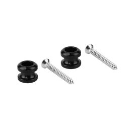   BSLB-10-BK Boston  straplock button with screws, 2 pcs, black