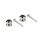 BSLB-10-CH Boston  straplock button with screws, 2 pcs, chrome