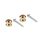 BSLB-10-GD Boston  straplock button with screws, 2 pcs, gold