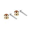 BSLB-10-GD Boston  straplock button with screws, 2 pcs, gold