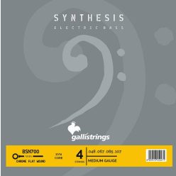   BSN700 Galli Synthesis string set electric bass, synthetic and chrome flatwound, medium, 048-067-085-107