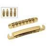 BT-167-G Boston  bridge and tailpiece set, 7-string, with studs, 16" radius, stringspacing 62,6mm, goldplated