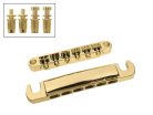 BT-168-G Boston  bridge and tailpiece set, 12-string, with studs, 12" radius, stringspacing 54,7mm, goldplated