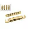 BT-168-G Boston  bridge and tailpiece set, 12-string, with studs, 12" radius, stringspacing 54,7mm, goldplated